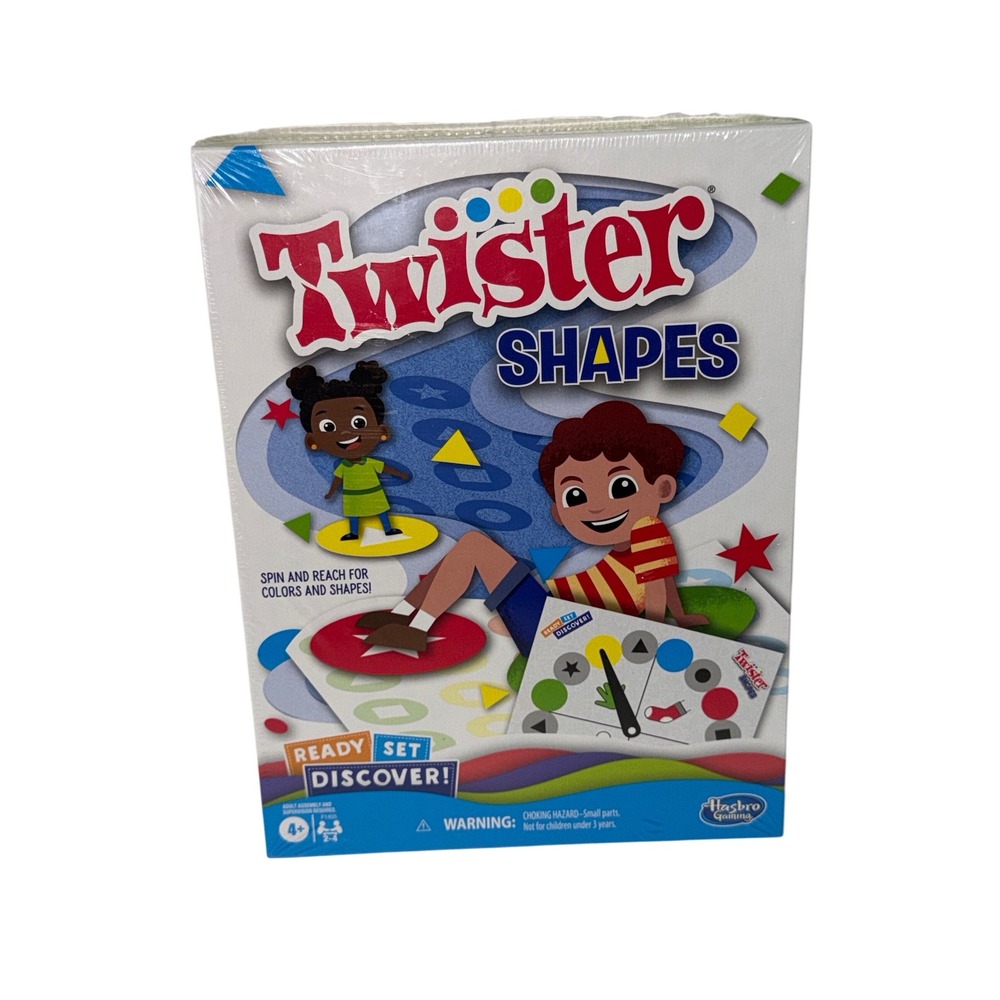 Hasbro Twister Shapes Ready Set‎ Discover Game Preschool Colors Shapes F1400 NEW